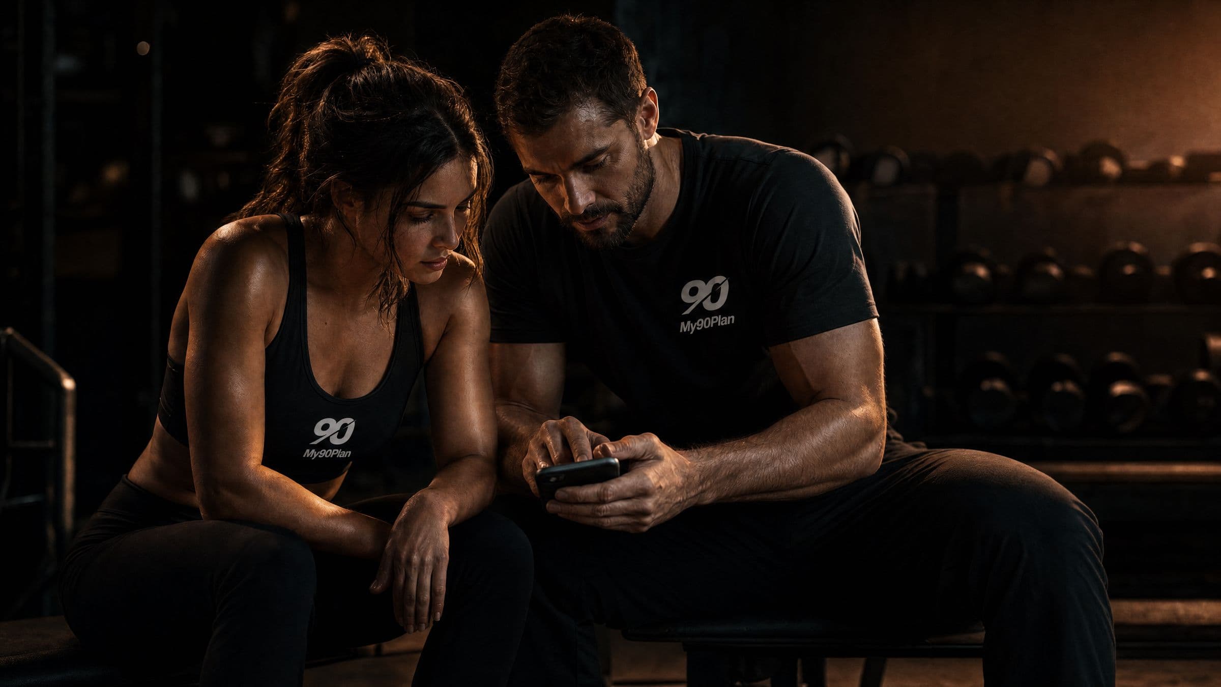 A coach and client reviewing today's plan together